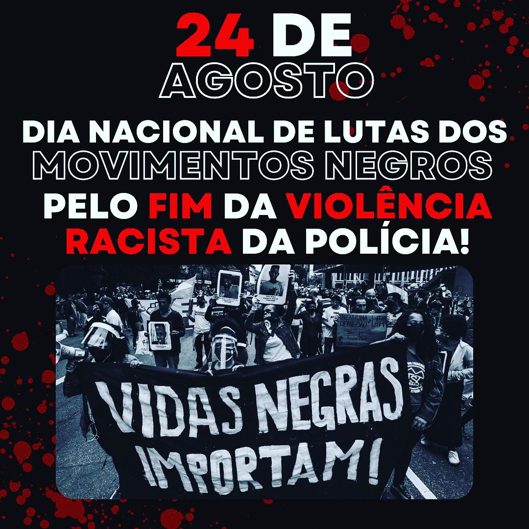 Cartel cortesía de Movimiento Negro Unificado RS