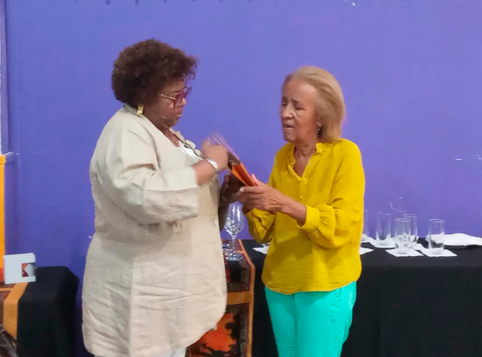 Verónica Villagra reconoció a la compañera Mary Souza "Marita"