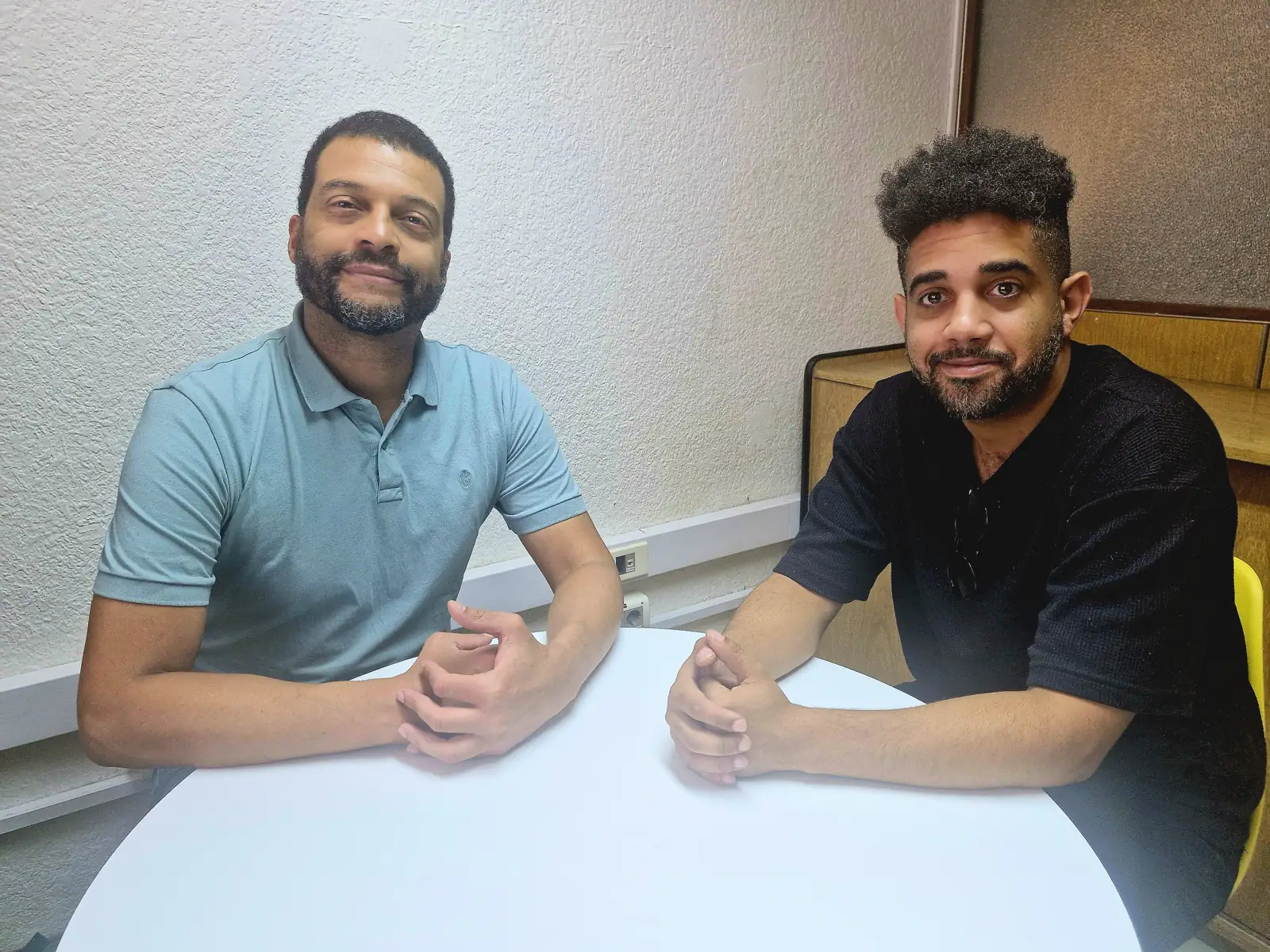 Oscar Rorra y Ernesto Rodríguez, integrantes de la directiva de Mundo Afro